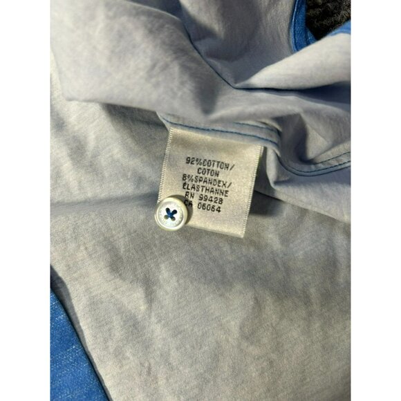 Bugatchi Men's Blue Button-Up Shirt With OoohCotton Tech 8-Way Stretch Size XL - Picture 6 of 7